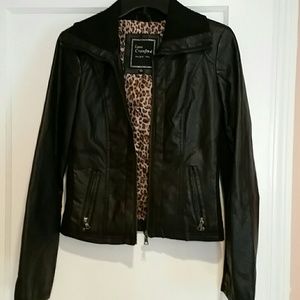 Faux leather jacket